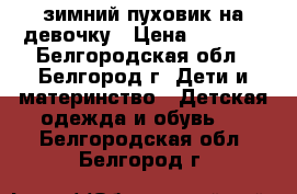 зимний пуховик на девочку › Цена ­ 1 000 - Белгородская обл., Белгород г. Дети и материнство » Детская одежда и обувь   . Белгородская обл.,Белгород г.